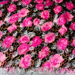 Vibrant Pink Floral Wrap